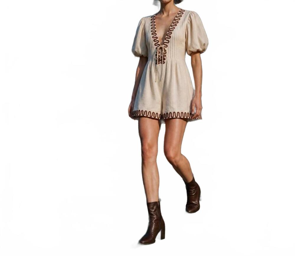 NEW AZURA pintuck romper in ivory
